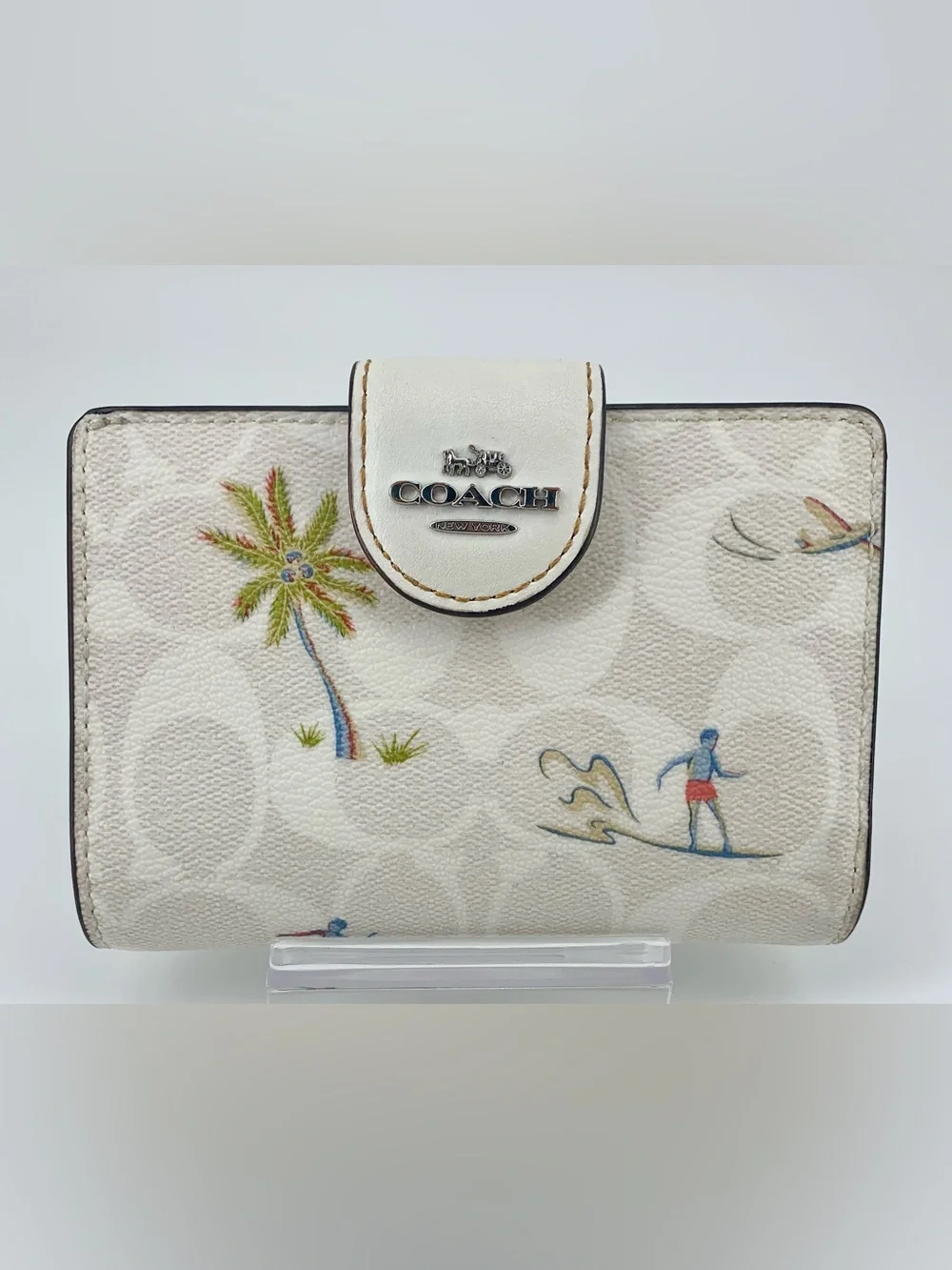 Coach Rowan Satchel & Wallet (NWOT) in Hula Print